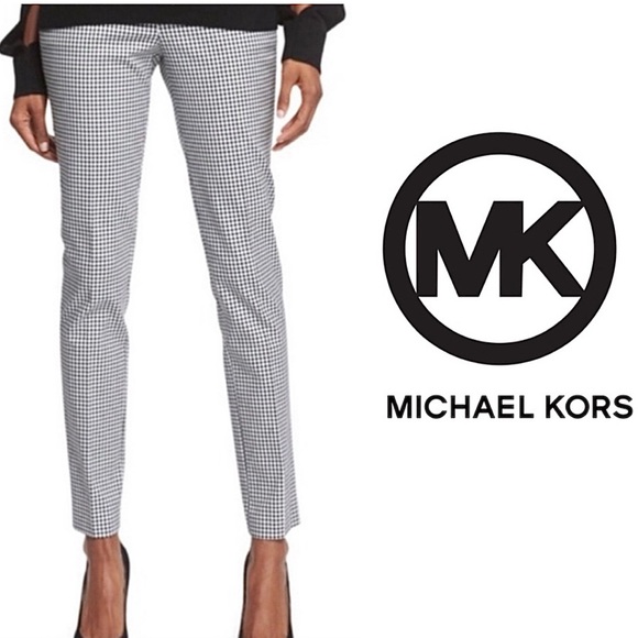 Michael Kors Gingham Stretch Capris - Picture 1 of 5